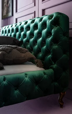 KARE Design Letto Desire velluto verde 160x200cm - KARE></noscript> Letti