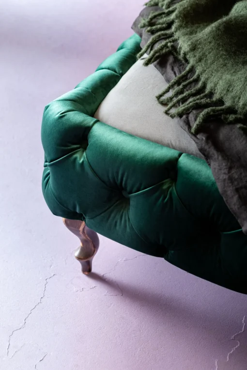 KARE Design Letto Desire velluto verde 160x200cm - KARE> Letti