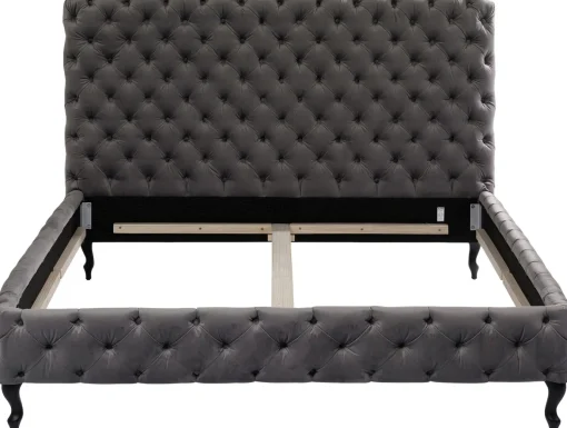 KARE Design Letto Desire 160x200 Cm Grigio Argento - KARE> Letti