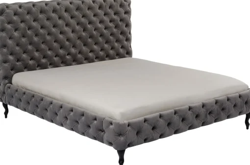 KARE Design Letto Desire 160x200 Cm Grigio Argento - KARE> Letti