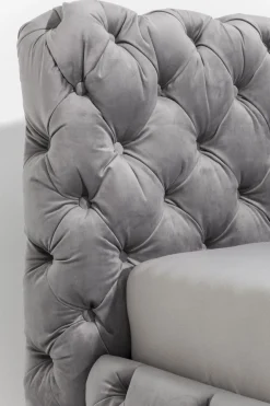 KARE Design Letto Desire 160x200cm Velluto Grigio Argento - KARE></noscript> Letti