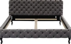 KARE Design Letto Desire 160x200cm Velluto Grigio Argento - KARE></noscript> Letti