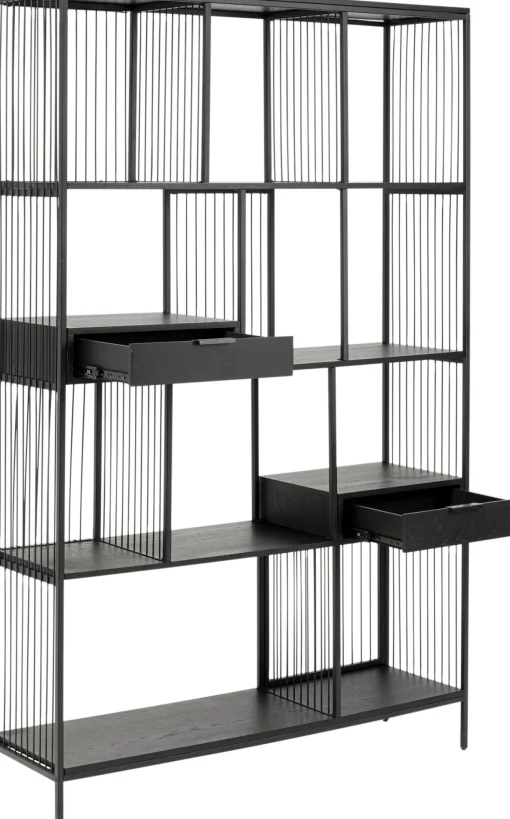 KARE Design Libreria Bologna Nero 125x200cm - KARE> Librerie