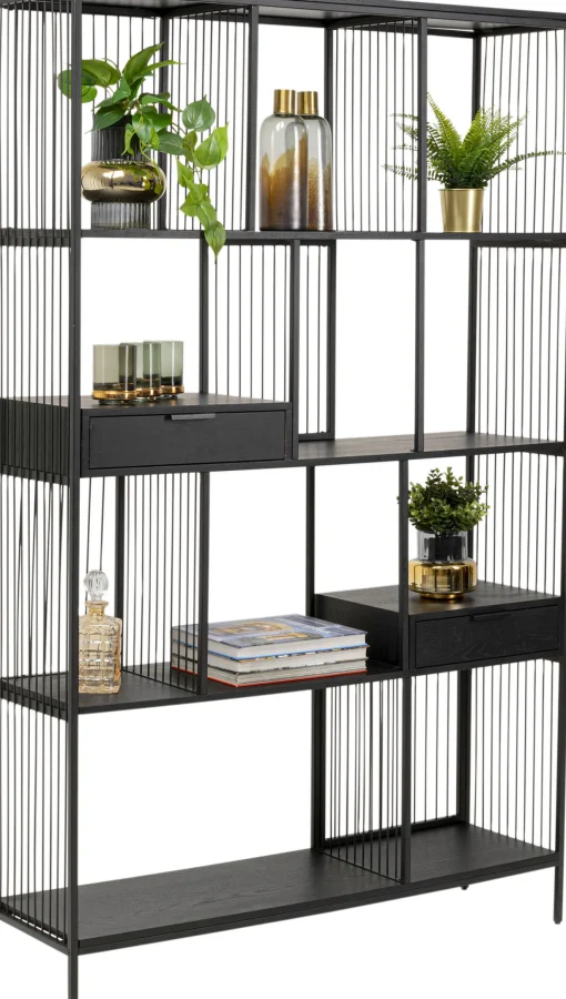 KARE Design Libreria Bologna Nero 125x200cm - KARE> Librerie