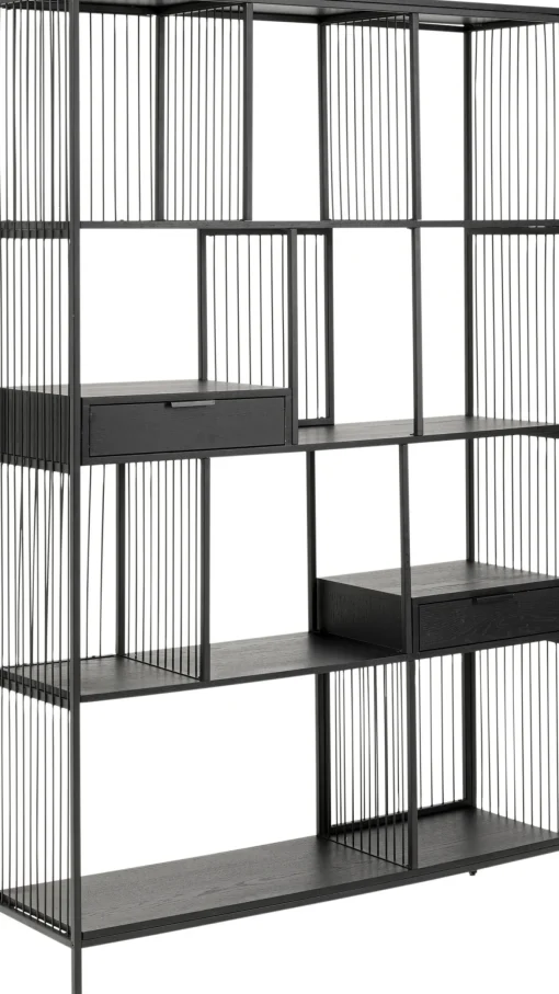 KARE Design Libreria Bologna Nero 125x200cm - KARE> Librerie