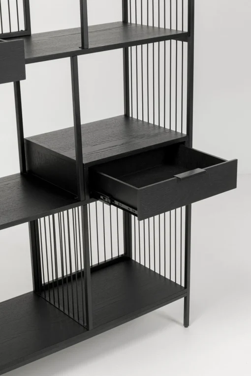 KARE Design Libreria Bologna Nero 125x200cm - KARE> Librerie