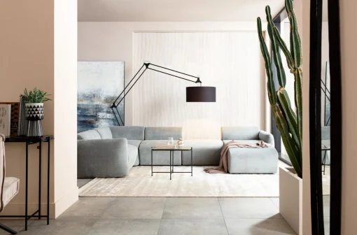 KARE Design Lucca sgabello grigio 76cm - KARE> Pouf