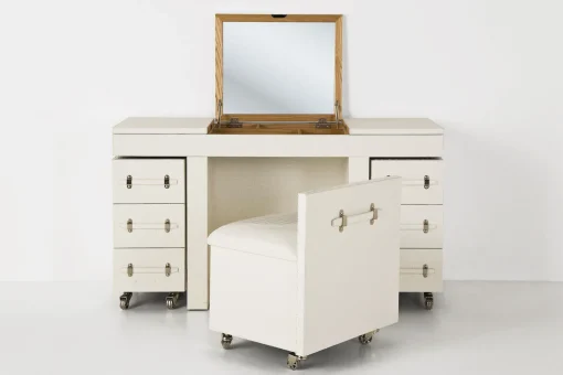 KARE Design Mobile Trucco Diva Croco Bianco - KARE> Consolle Guardaroba