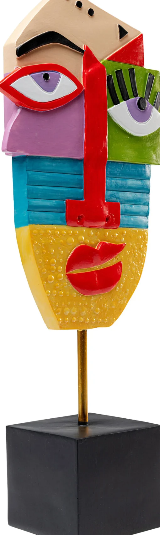 KARE Design Oggetto decorativo Abstract Face multicolore 52cm - KARE> Statuette Decorative