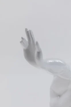 KARE Design Oggetto decorativo Athlet bianco piccolo - KARE></noscript> Statuette Decorative