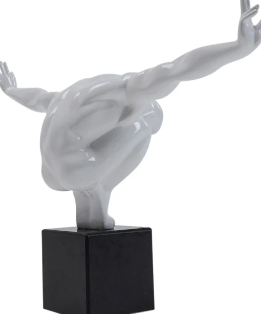 KARE Design Oggetto decorativo Athlet bianco piccolo - KARE> Statuette Decorative