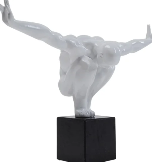 KARE Design Oggetto decorativo Athlet bianco piccolo - KARE> Statuette Decorative