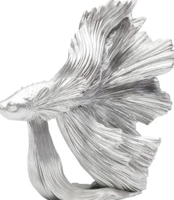 KARE Design Oggetto Decorativo Betta Fish Argento Piccolo - KARE></noscript> Statuette Decorative