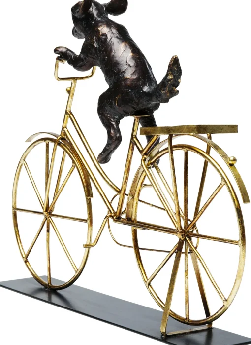 KARE Design Oggetto Decorativo Dog With Bicycle - KARE> Statuette Decorative