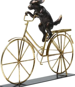 KARE Design Oggetto Decorativo Dog With Bicycle - KARE></noscript> Statuette Decorative