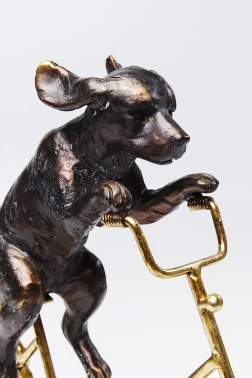 KARE Design Oggetto Decorativo Dog With Bicycle - KARE> Statuette Decorative