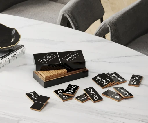 KARE Design Oggetto decorativo Domino nero 24x7cm - KARE> Decorazioni In Piedi