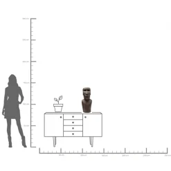 KARE Design Oggetto decorativo Easter Island 59 cm - KARE></noscript> Statuette Decorative