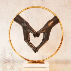 KARE Design Oggetto decorativo Elements Heart Hand 62cm - KARE> Statuette Decorative