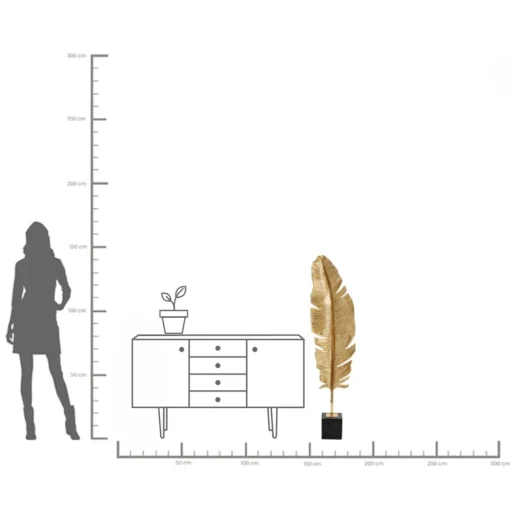 KARE Design Oggetto Decorativo Feather One 147cm - KARE> Decorazioni In Piedi