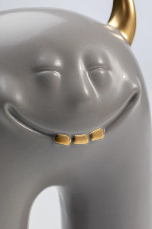 KARE Design Oggetto decorativo Funny Teeth grigio 15cm - KARE> Statuette Decorative