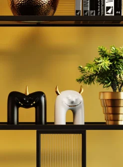 KARE Design Oggetto decorativo Funny Teeth grigio 15cm - KARE></noscript> Statuette Decorative