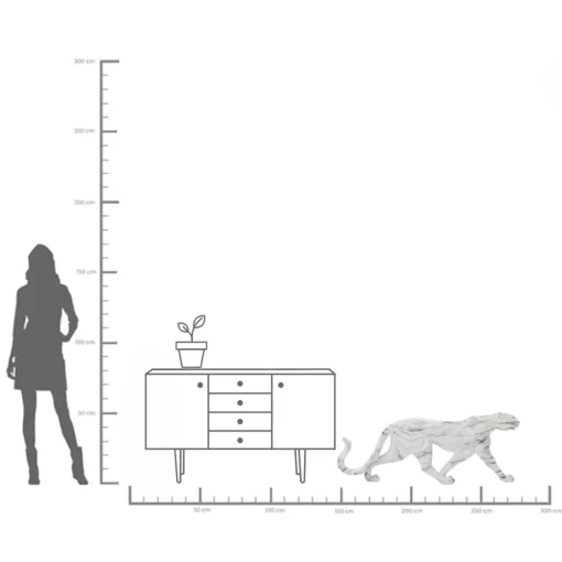 KARE Design Oggetto Decorativo Leopard Marmo 129cm - KARE> Decorazioni In Piedi