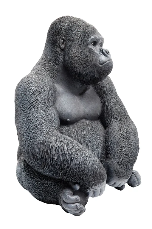 KARE Design Oggetto Decorativo Monkey Gorilla Side Medio Nero - KARE> Statuette Decorative
