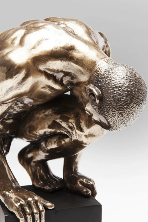 KARE Design Oggetto decorativo Nude Man Stand rame 35cm - KARE> Statuette Decorative