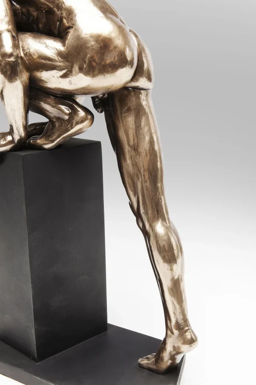 KARE Design Oggetto decorativo Nude Man Stand rame 35cm - KARE> Statuette Decorative