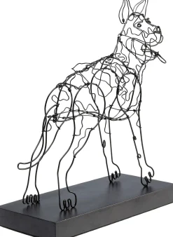 KARE Design Oggetto decorativo Wire Attack Dog 36cm - KARE> Statuette Decorative