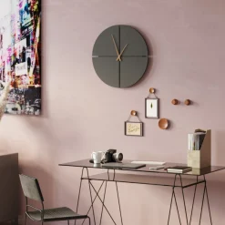 KARE Design Orologio da parete Andrea nero Ø60cm - KARE> Orologi