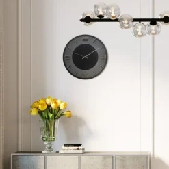 KARE Design Orologio da parete Leonardo nero/oro 50 cm - KARE> Orologi
