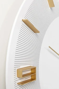 KARE Design Orologio da parete Leonardo bianco/oro - KARE></noscript> Orologi