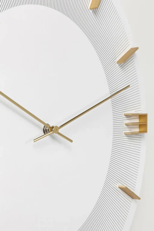 KARE Design Orologio da parete Leonardo bianco/oro - KARE> Orologi