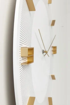 KARE Design Orologio da parete Leonardo bianco/oro - KARE></noscript> Orologi