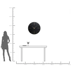 KARE Design Orologio da parete Luca nero Ø70cm - KARE> Orologi