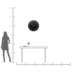 KARE Design Orologio da parete Milk Bar Nero Ø60cm - KARE> Orologi
