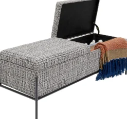 KARE Design PANCA BUTTONS STORAGE BIANCO&NERO GRANDE - KARE></noscript> Panche