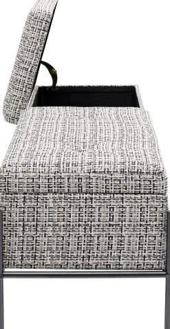 KARE Design PANCA BUTTONS STORAGE BIANCO&NERO GRANDE - KARE></noscript> Panche