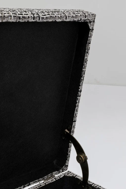 KARE Design PANCA BUTTONS STORAGE BIANCO&NERO GRANDE - KARE> Panche