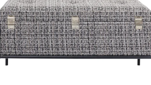 KARE Design Panca Buttons Storage Bianco&Nero Piccolo - KARE> Panche