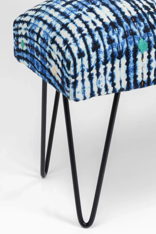 KARE Design Panca Desna Patchwork blu 80cm - KARE> Panche