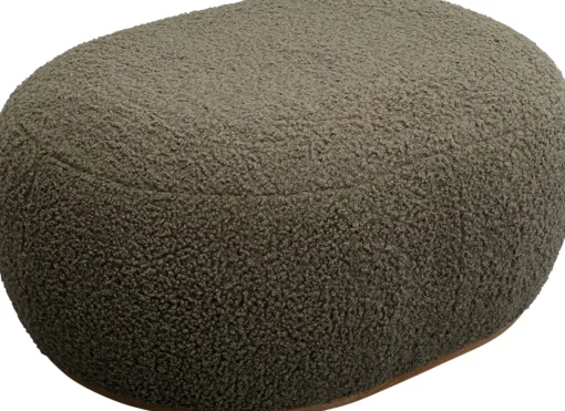 KARE Design Panca Pebble Boucle verde oliva 81cm - KARE> Panche