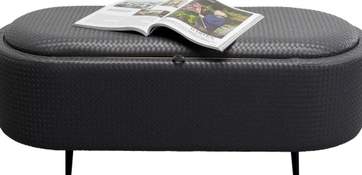 KARE Design Panca Venezia Storage Black 100cm - KARE> Panche