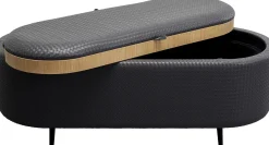 KARE Design Panca Venezia Storage Black 100cm - KARE> Panche