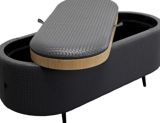 KARE Design Panca Venezia Storage Black 100cm - KARE> Panche
