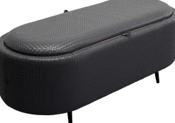 KARE Design Panca Venezia Storage Black 100cm - KARE></noscript> Panche