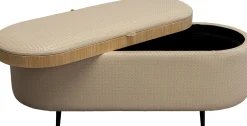 KARE Design Panca Venezia Storage Crema 100cm - KARE> Panche