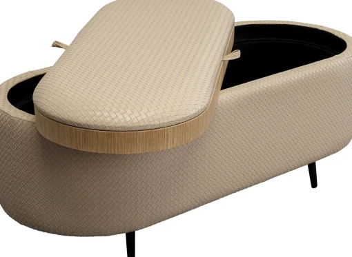 KARE Design Panca Venezia Storage Crema 100cm - KARE> Panche